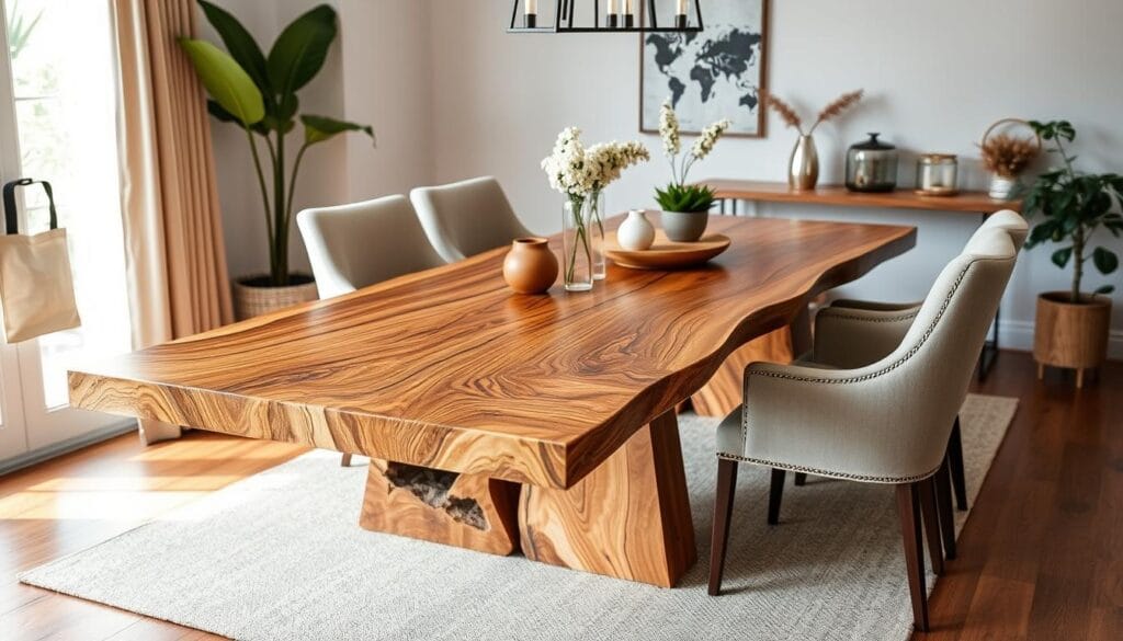 acacia wood dining table