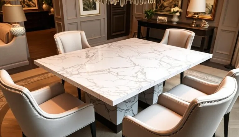marble dining table set