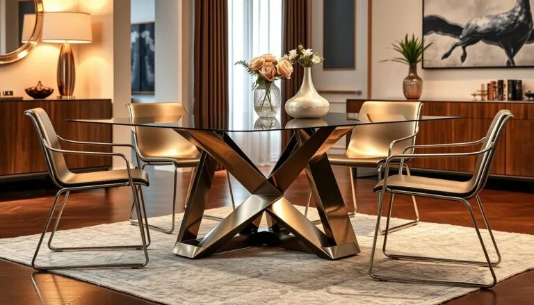 metal dining room table