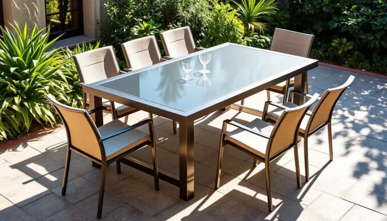 metal outdoor dining table