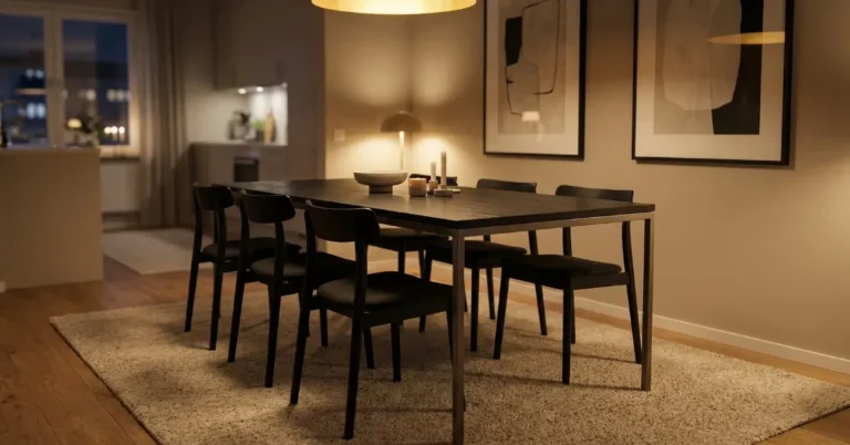 oak tropez rectangular dining table black