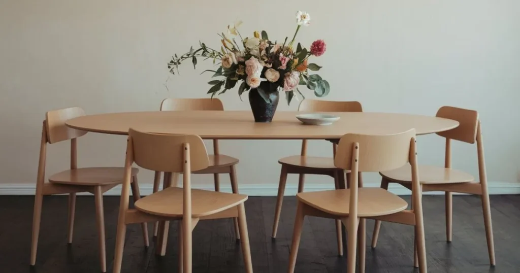 oval wood dining tables