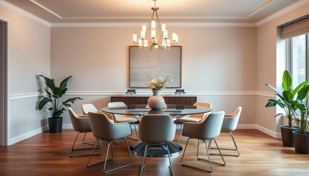 Round glass dining room tables