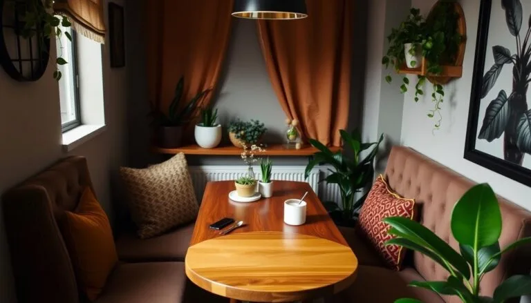 Small wood dining table