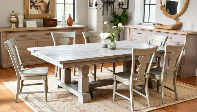 Grey Wood Dining Table