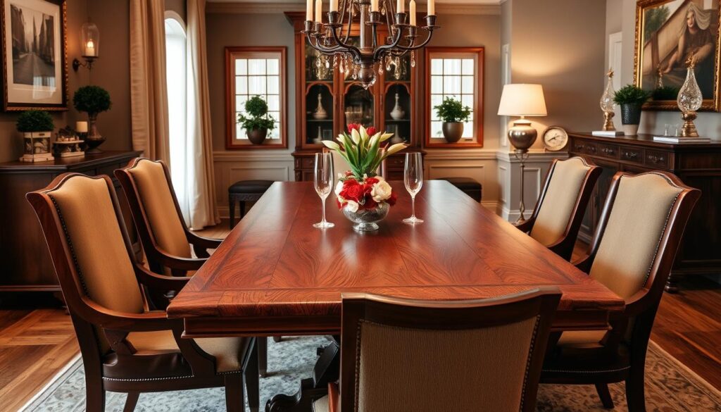 cherry wood dining room table