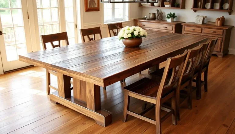 farmhouse style dining table