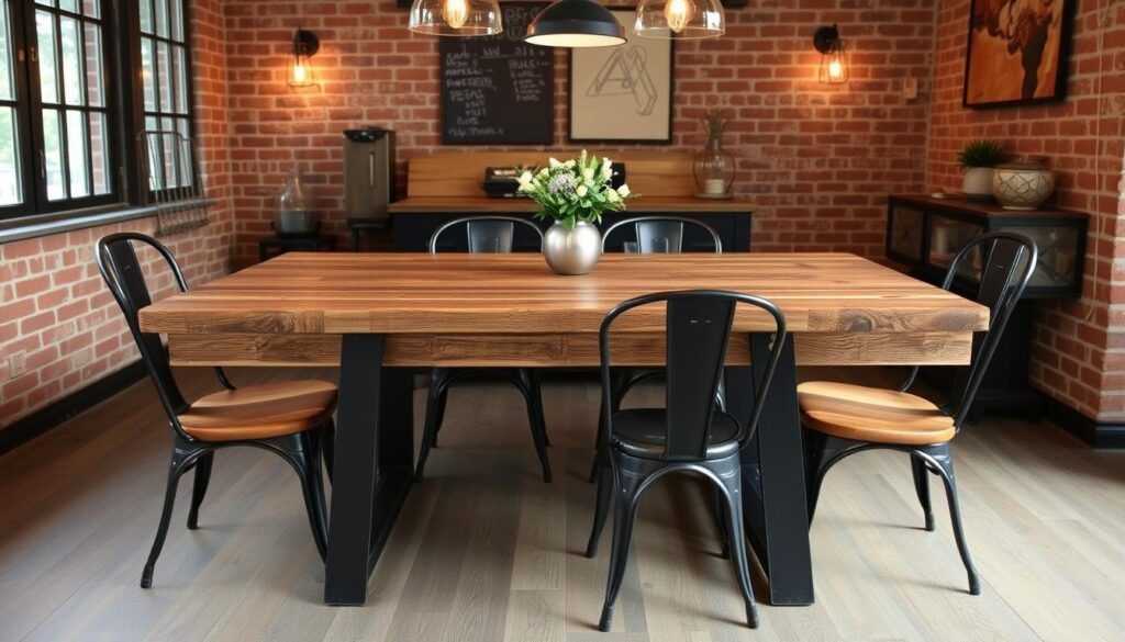 industrial dining room table