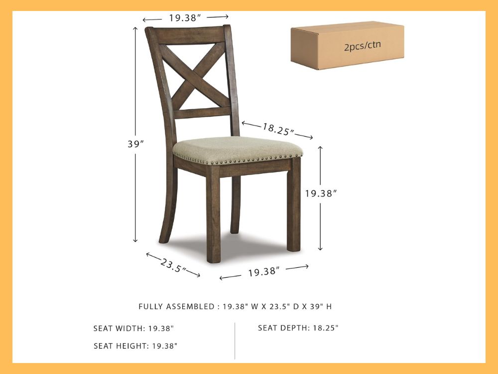 Ashley Moriville Upholstered Dining Chairs, 2-Pack