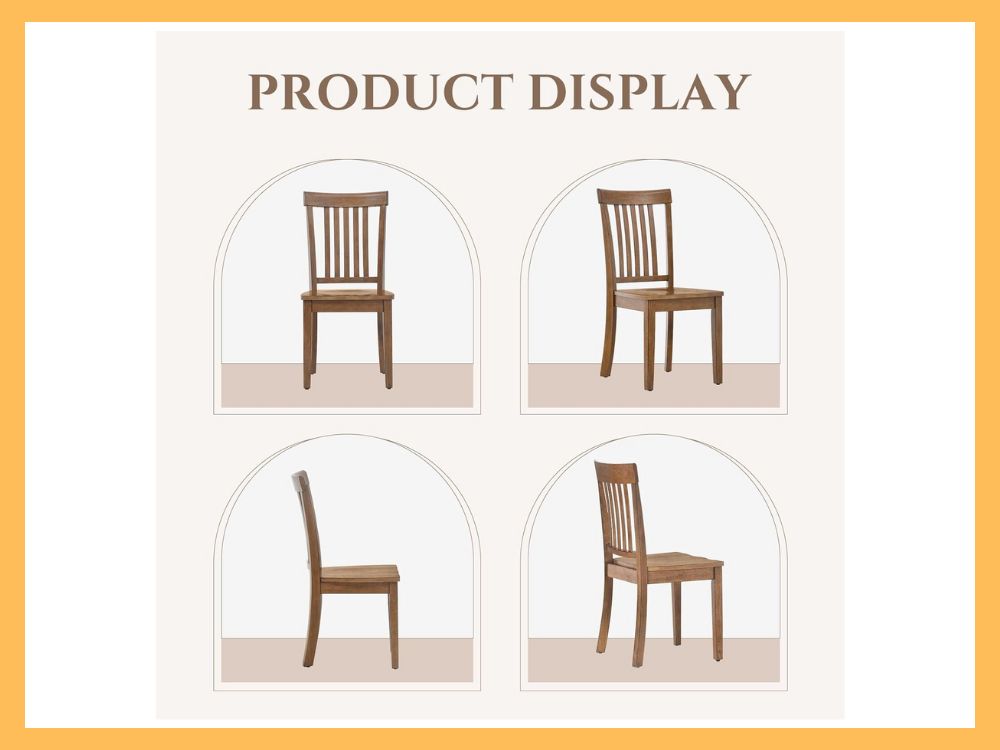 COLAMY Windsor Spindle Dining Chairs (Set of 6)