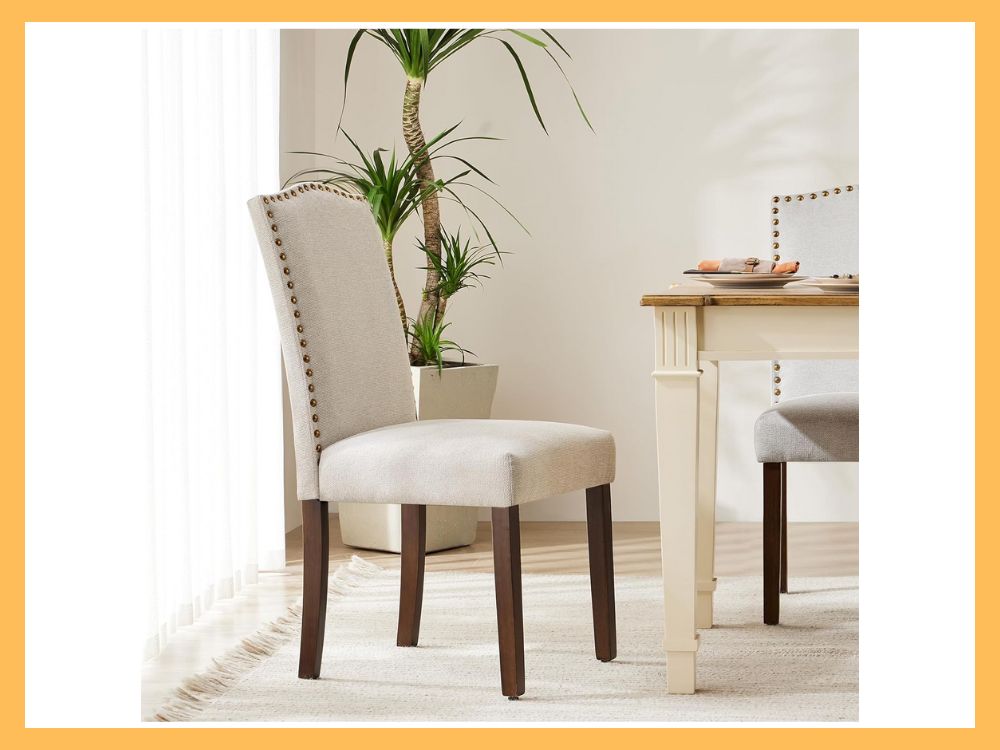 DUMOS Upholstered Dining Chairs, Set of 4