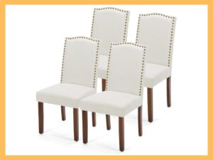 DUMOS Upholstered Dining Chairs, Set of 4