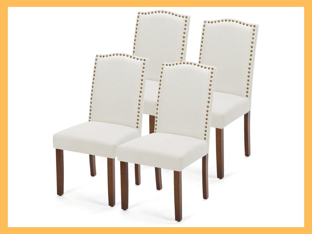 DUMOS Upholstered Dining Chairs, Set of 4