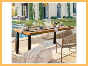 Devoko Acacia Wood Dining Table