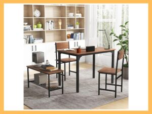 Giantex 4-Piece Dining Table Set with Bench