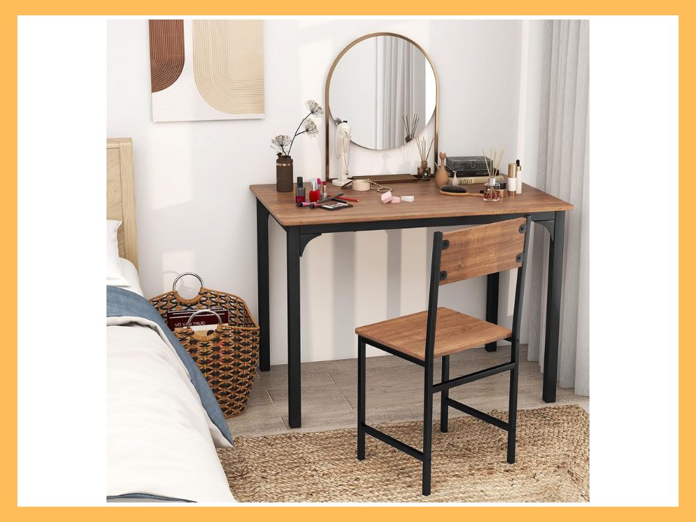 Giantex 4-Piece Dining Table Set with Bench