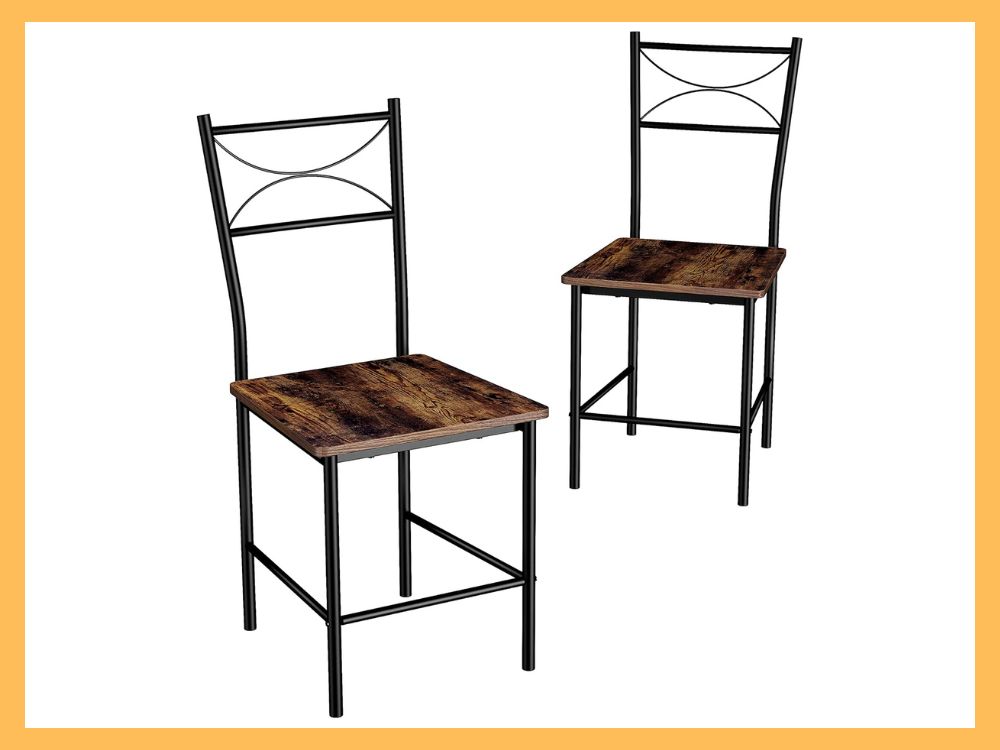 JOIN IRON 3-Piece Small Dining Set (Square Table + 2 Chairs)