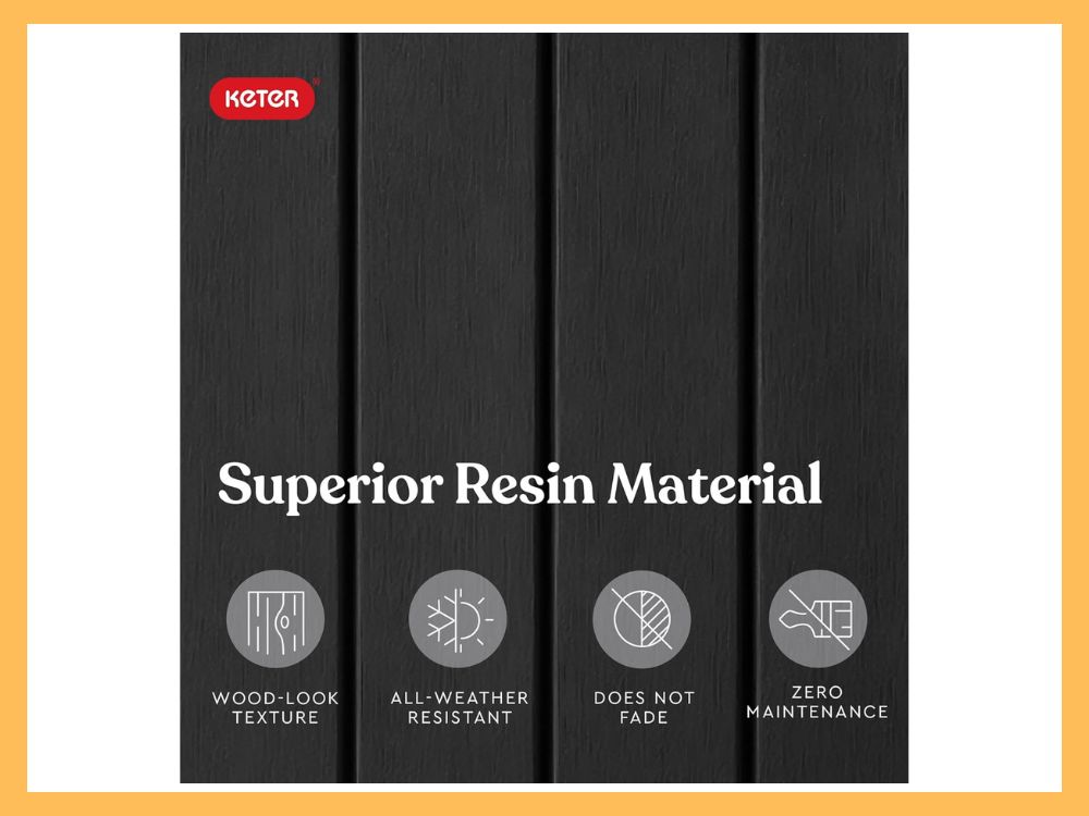 Keter Unity XL Prep Table & Storage, Stainless Top, Grey