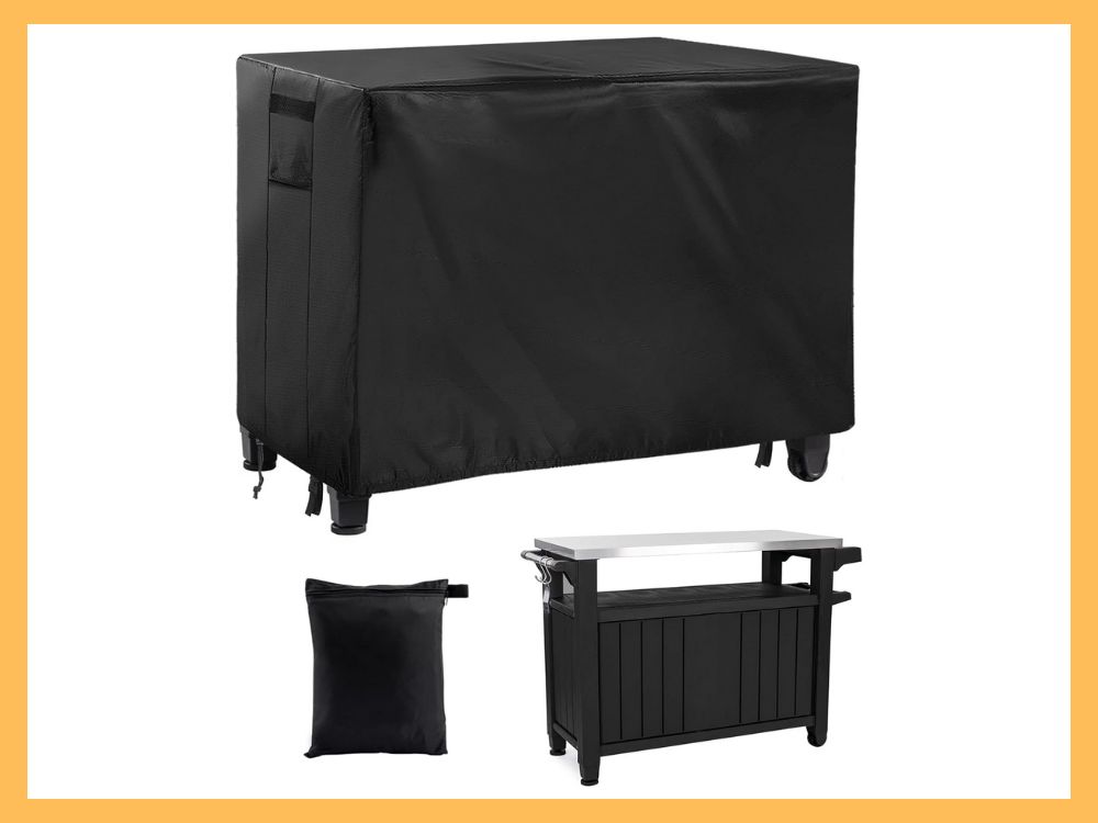 PAMASE Cover for Keter Unity XL Cart, 54x23x35, Black