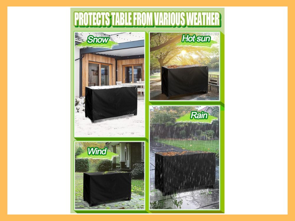 PAMASE Cover for Keter Unity XL Cart, 54x23x35, Black