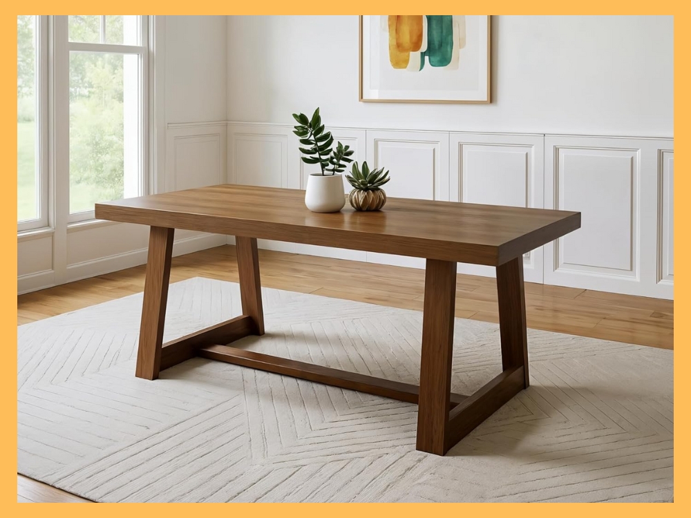 Plank+Beam 72" Solid Wood Farmhouse Dining Table