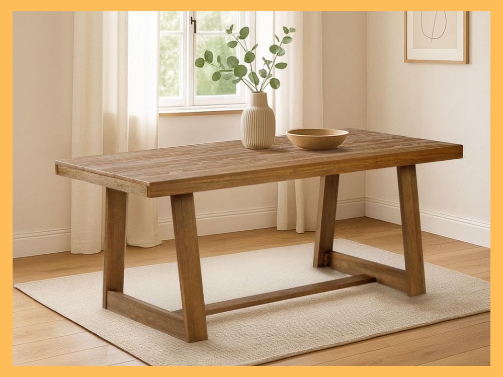 Plank+Beam 72" Solid Wood Farmhouse Dining Table
