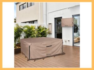 ULTCOVER Rectangular Patio Heavy-Duty Table Cover