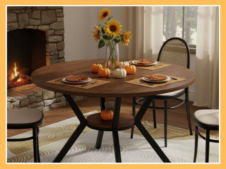 MECHYIN 42-inch Round Dining Table