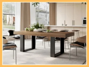 STHOUYN Rustic Extendable Dining Table