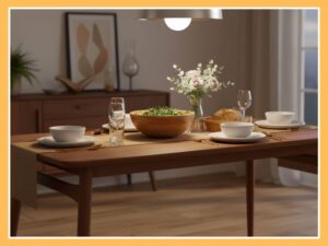 Walker Edison 59" Walnut Mid-Century Dining Table