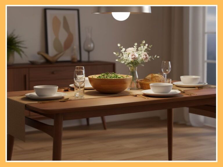 Walker Edison 59" Walnut Mid-Century Dining Table