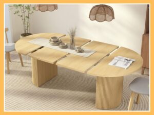 Weselon Extendable Round-Oval Dining Table